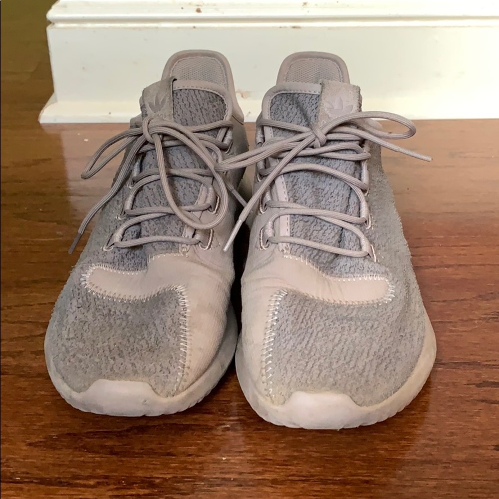 adidas tubular sneakers. light grey.